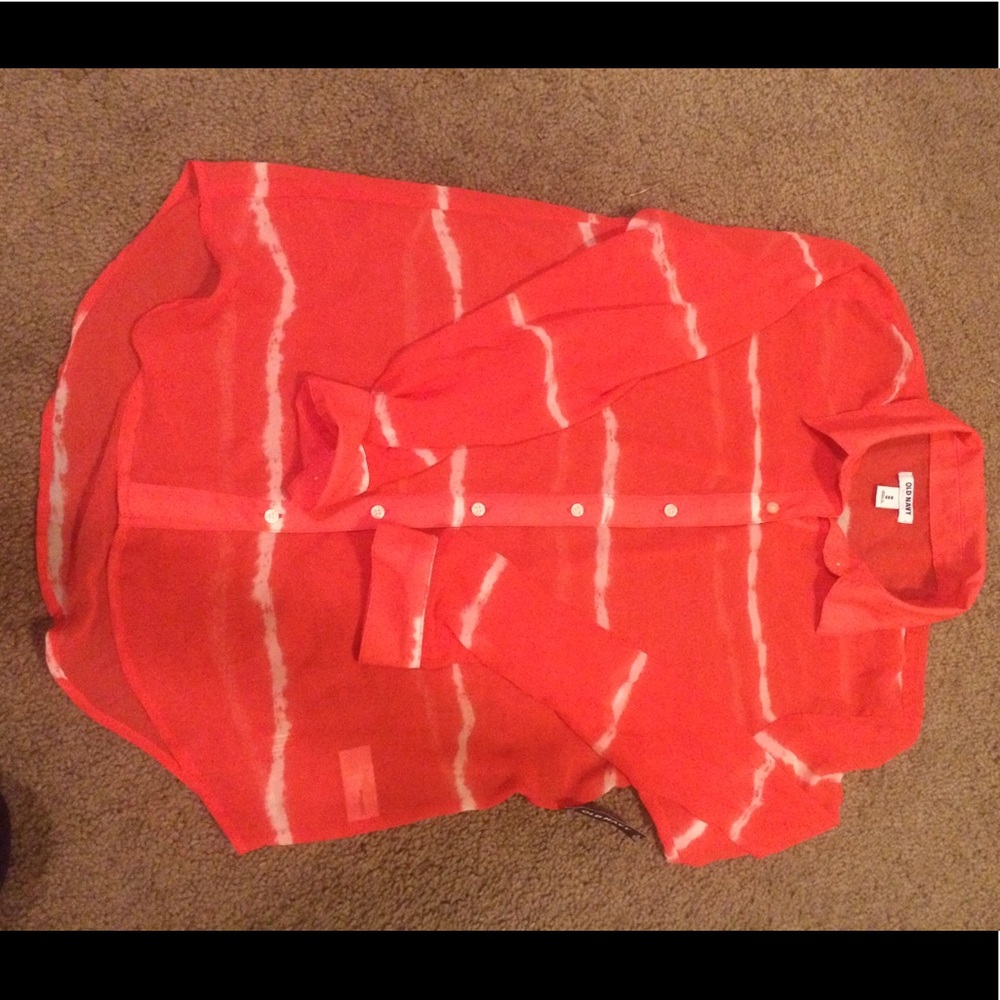 NWT Old Navy long sleeve button down top